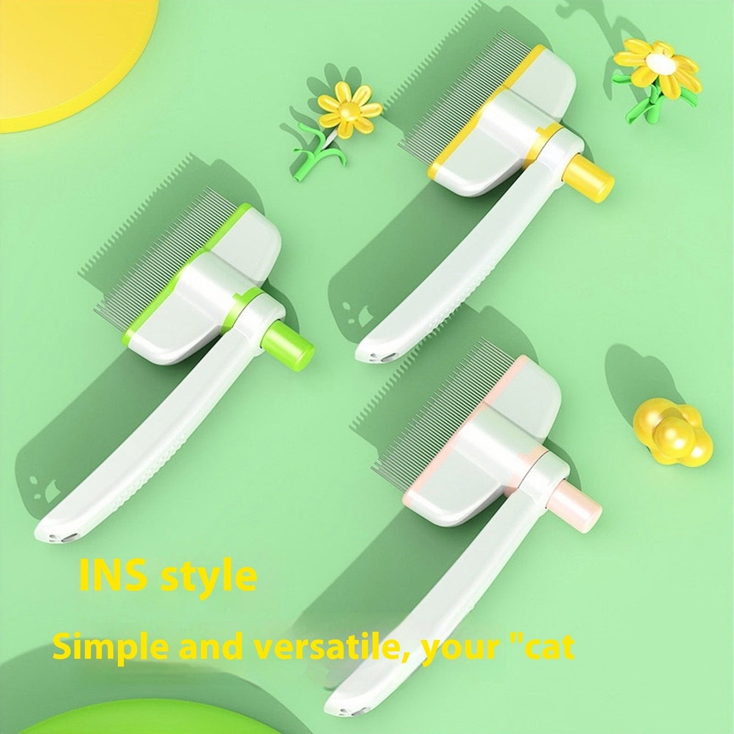 Self-Cleaning Pet Grooming Brush