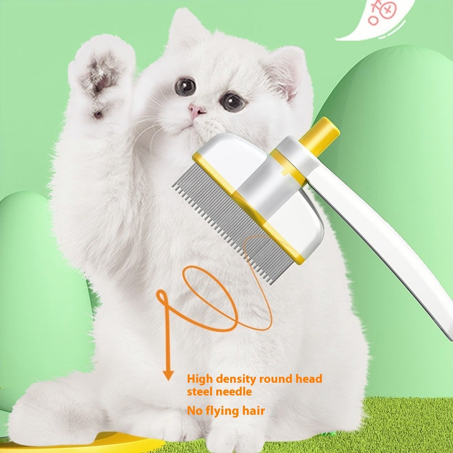 Self-Cleaning Pet Grooming Brush