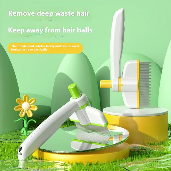 Self-Cleaning Pet Grooming Brush